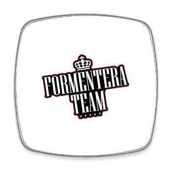Formentera Team - Viereckiger Kühlschrankmagnet - Weiß - Vorne
