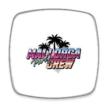 Mallorca Party Crew - Viereckiger Kühlschrankmagnet - Weiß - Vorne