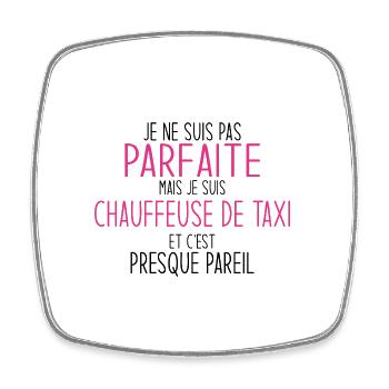Taxi Driver Proud Design for Taxi Woman - Square fridge magnet - white - Front