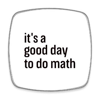 Math Mathematics Mathematician School Nerd Gift - Square fridge magnet - white - Front