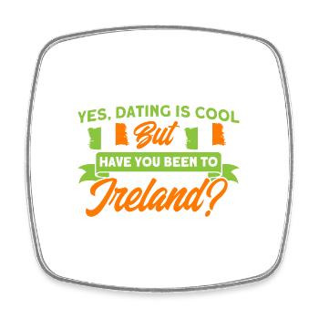 Drapeau irlandais Irlande Cadeau aux racines irlandaises - Magnet carré - blanc - Devant