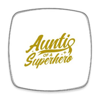 Childhood Cancer Education - Square fridge magnet - white - Front