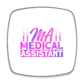 CMA Medical School Certified Medical - Square fridge magnet - white - Front