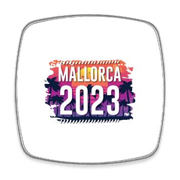 Mallorca 2023 - Square fridge magnet - white - Front