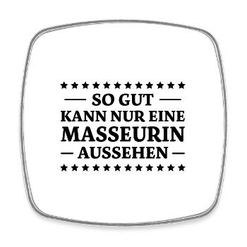 Masseurin Spruch Beruf Massage Masseurin Geschenk - Viereckiger Kühlschrankmagnet - Weiß - Vorne