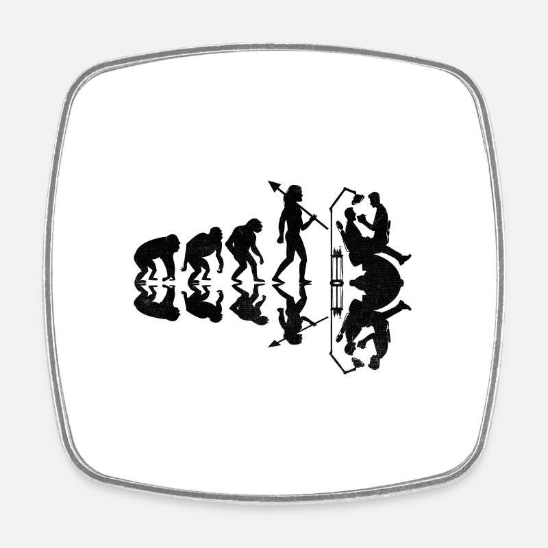 Retro Evolution Dentiste Dentisterie Dentaire Dentistes - Magnet carré - blanc