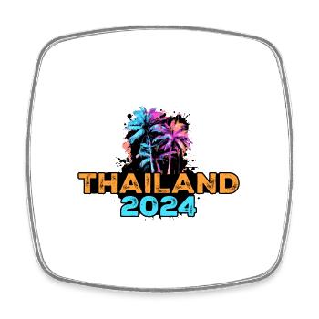 Tournée Thaïlande 2024 - Magnet carré - blanc - Devant
