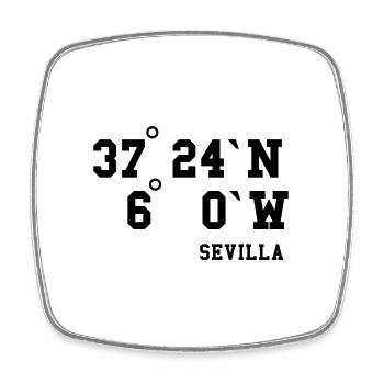 Seville Andalusia Spain Holiday Idea - Square fridge magnet - white - Front