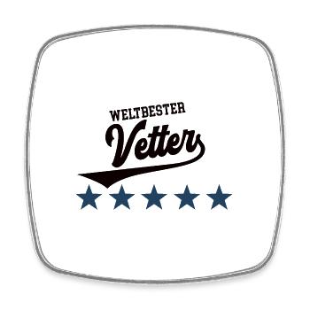 Bester Cousin Jungen Vettern Weltbester Vetter - Viereckiger Kühlschrankmagnet - Weiß - Vorne