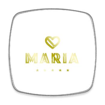 Maria Herz - Square fridge magnet - white - Front