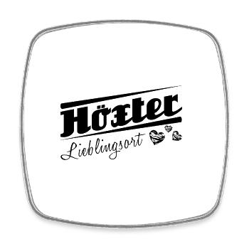 Höxter - Lieblingsort mit Stadtnamen - Viereckiger Kühlschrankmagnet - Weiß - Vorne