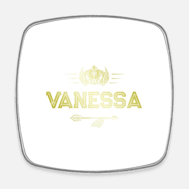 Vanessa - Magnet carré - blanc