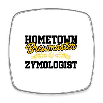 Hometown Brewmaster Zymologist Homebrewing Brewing - Viereckiger Kühlschrankmagnet - Weiß - Vorne