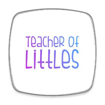 Teacher Of Littles Babysitter Daycare Provider Tea - Viereckiger Kühlschrankmagnet - Weiß - Vorne