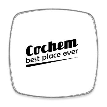 Cochem - Stadt best place ever - Viereckiger Kühlschrankmagnet - Weiß - Vorne