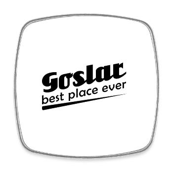 Goslar - Stadt best place ever - Viereckiger Kühlschrankmagnet - Weiß - Vorne