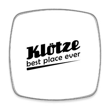 Klötze - Stadt best place ever - Viereckiger Kühlschrankmagnet - Weiß - Vorne
