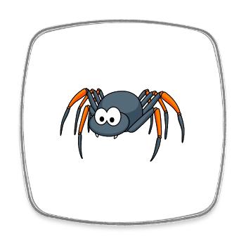 Tarantula Comic Tier - Viereckiger Kühlschrankmagnet - Weiß - Vorne