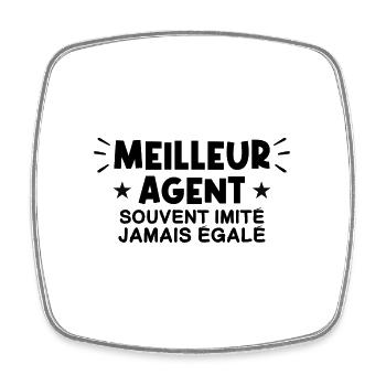 Agent | Je suis le meilleur Agent - Magnet carré - blanc - Devant