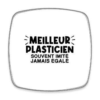 Plasticien | Je suis le meilleur Plasticien - Magnet carré - blanc - Devant