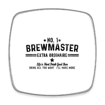 Brewmaster Drink All You Want I'll Make More Homeb - Viereckiger Kühlschrankmagnet - Weiß - Vorne