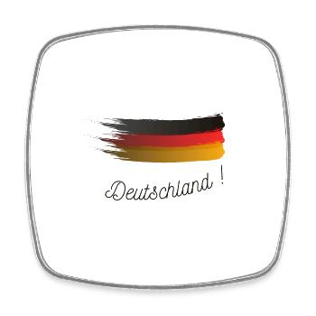 Deutschland - Magnet carré - blanc - Devant