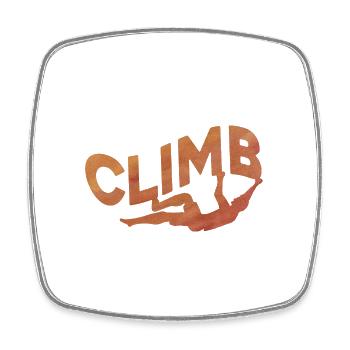 Retro Graphic Climbing Bouldering Rock Climber Mou - Viereckiger Kühlschrankmagnet - Weiß - Vorne