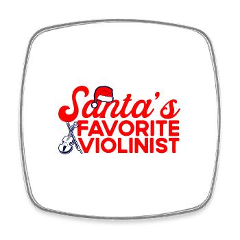 Orchester Violine spielen Geige Geschenk - Viereckiger Kühlschrankmagnet - Weiß - Vorne