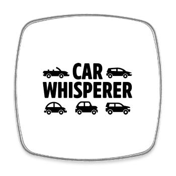 Car Whisperer Car Lover Car Mechanic Vehicle Techn - Square fridge magnet - white - Front