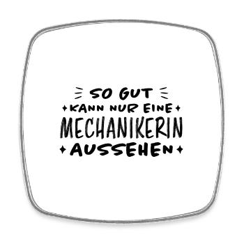 Mechanikerin Lustig Spruch Mechaniker Kfz Geschenk - Viereckiger Kühlschrankmagnet - Weiß - Vorne