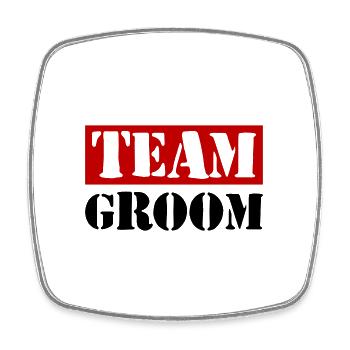 Mariage de l’équipe Groom Dicton - Magnet carré - blanc - Devant