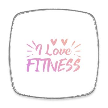 J’adore le fitness - Magnet carré - blanc - Devant