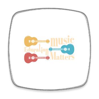 Music Teacher Appreciation Music Education - Square fridge magnet - white - Front