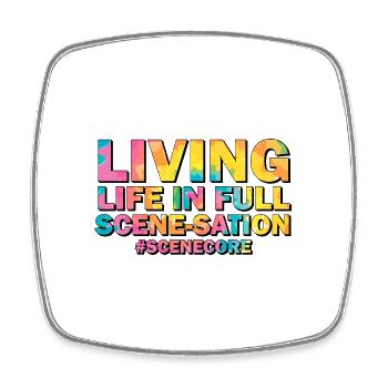 Funny Scenecore - Square fridge magnet - white - Front