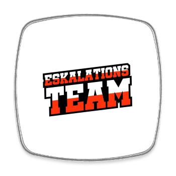 Eskalations Team - Viereckiger Kühlschrankmagnet - Weiß - Vorne