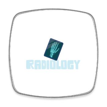 Radiology Squad Rad Tech Radiographer Technician - Square fridge magnet - white - Front