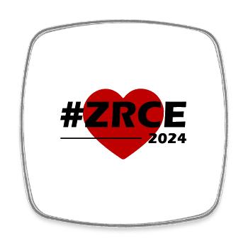 Zrce 2024 Amour du cœur - Magnet carré - blanc - Devant