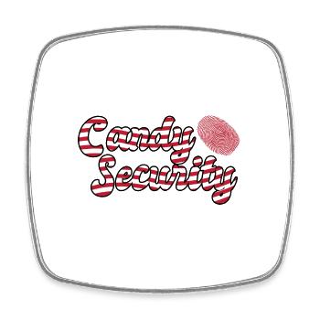 Candy Security Mom Dad Matching Birthday Costume - Viereckiger Kühlschrankmagnet - Weiß - Vorne