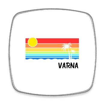 Varna Sunrise Design Bulgarien Balkan Urlaub - Viereckiger Kühlschrankmagnet - Weiß - Vorne