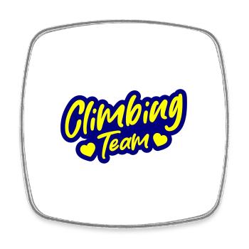 Climbing Team - Square fridge magnet - white - Front