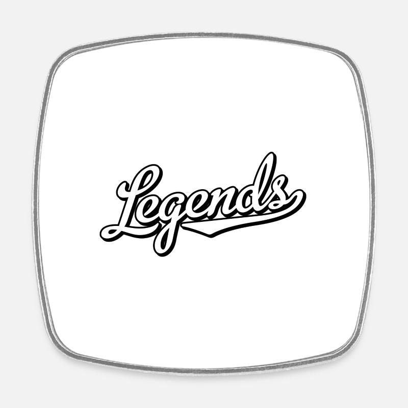 Légendes - Magnet carré - blanc