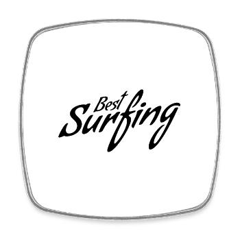 Best Surfing - Viereckiger Kühlschrankmagnet - Weiß - Vorne
