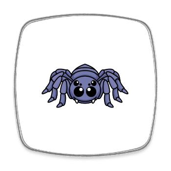 Tarantula Comic Tier - Viereckiger Kühlschrankmagnet - Weiß - Vorne