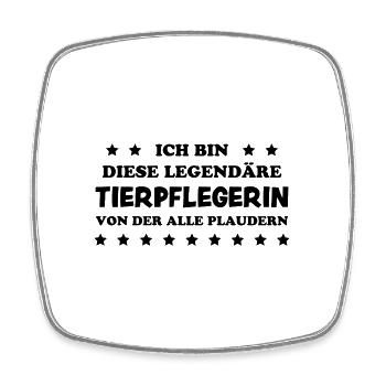 Tierpflegerin Lustig Spruch Tierpflegerin Geschenk - Viereckiger Kühlschrankmagnet - Weiß - Vorne