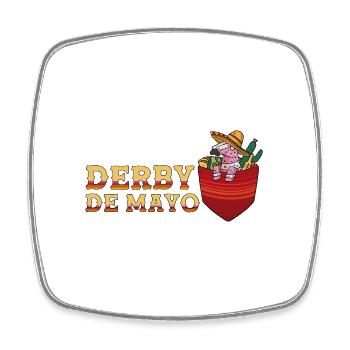 Derby de Mayo Pferderennen Mexiko Pinata Mexikanisch - Viereckiger Kühlschrankmagnet - Weiß - Vorne