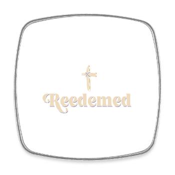 Religieux chrétien racheté Jésus Sainte-Croix - Magnet carré - blanc - Devant