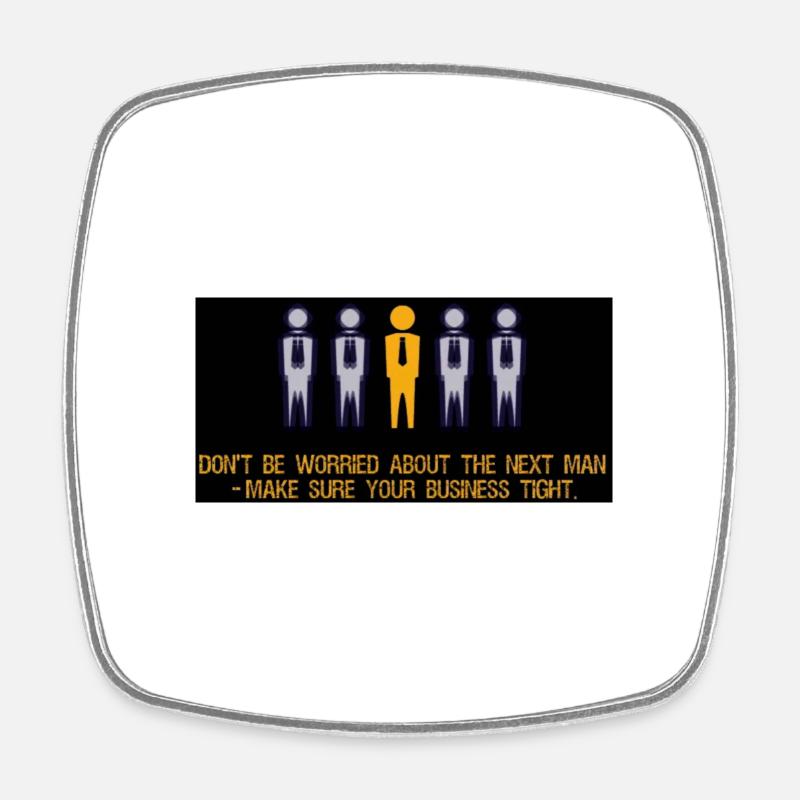 Don't worry, just hustle - Square fridge magnet - white