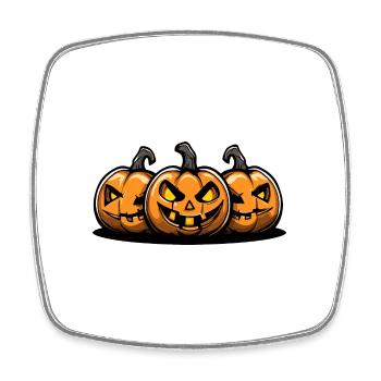 Pumpkin Halloween - Square fridge magnet - white - Front