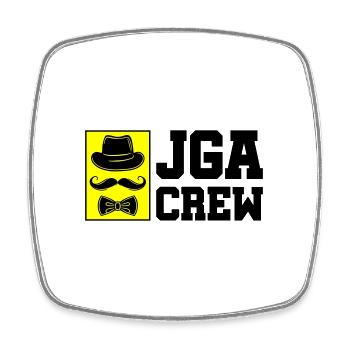 Bachelor Crew Bachelor Party Saying - Square fridge magnet - white - Front