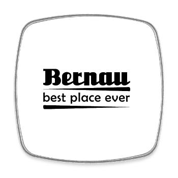 Bernau - Stadt best place ever - Viereckiger Kühlschrankmagnet - Weiß - Vorne